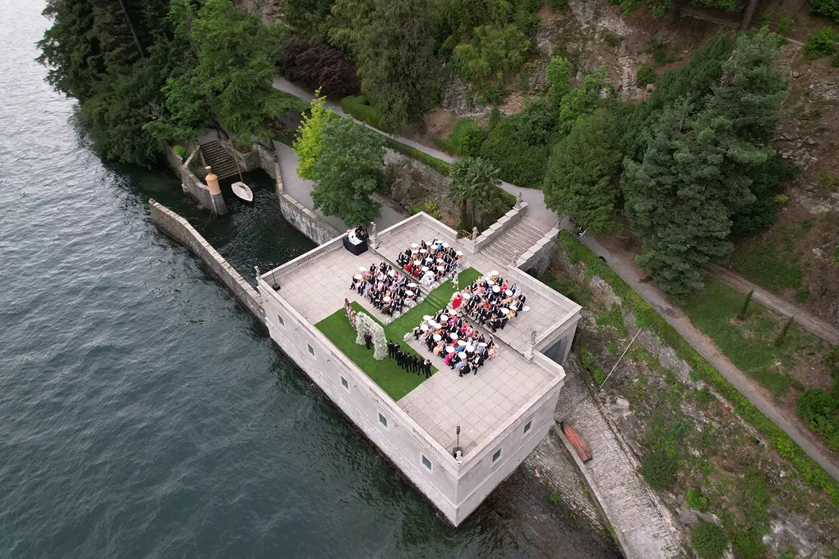 Aerial photography Lake Como
